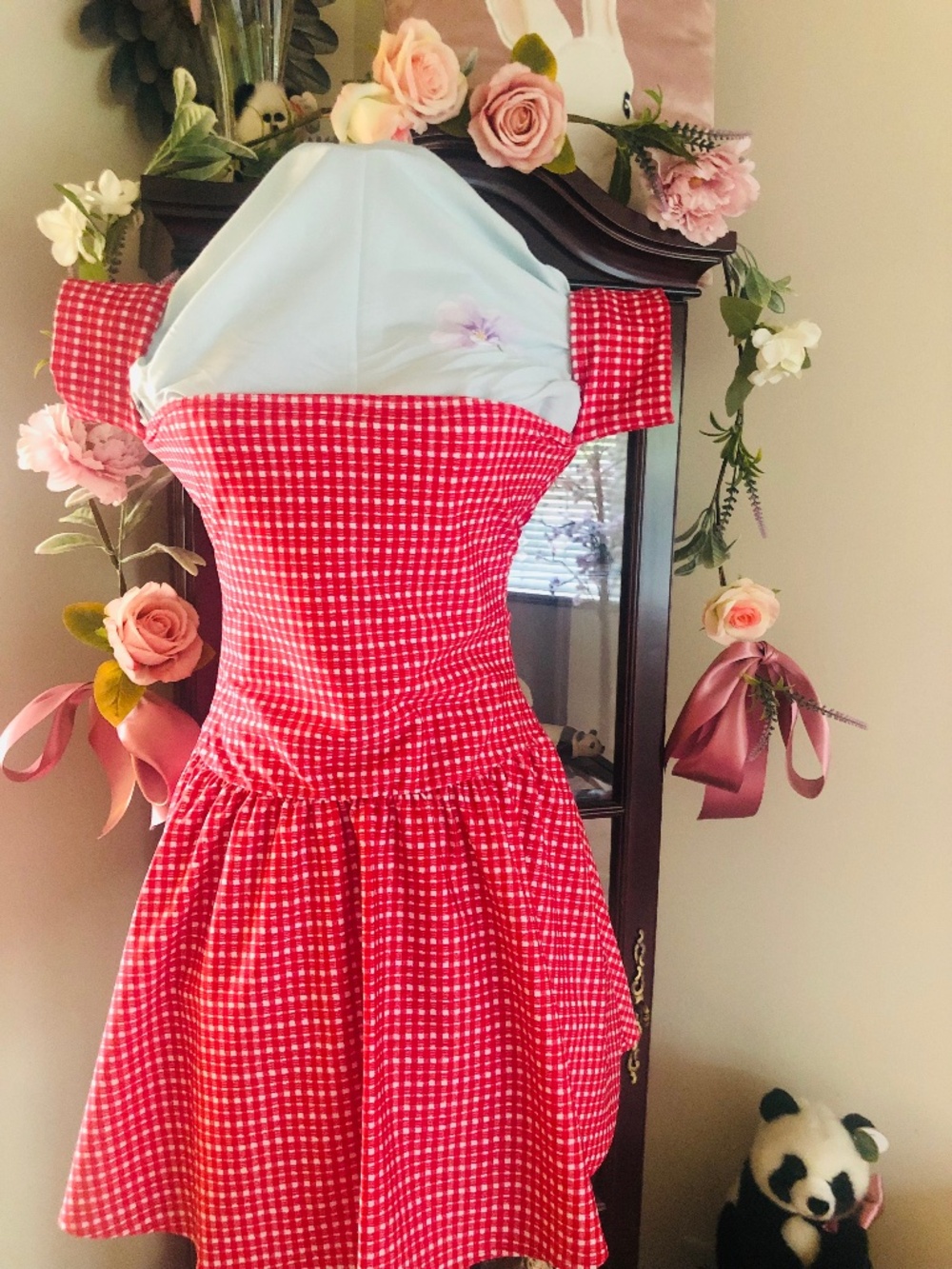 Just in from REVOLVE NWT Bella Venice Kat Beach Dress in Red Gingham